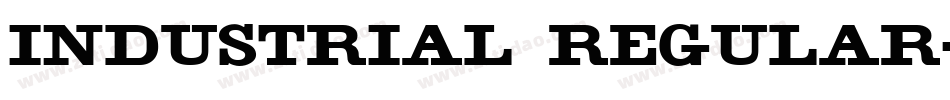 Industrial Regular字体转换